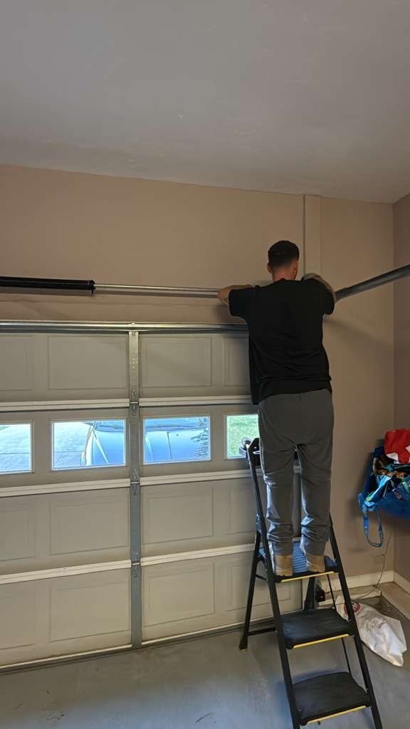 Garage door work by Greenway of Alpharetta in Milton