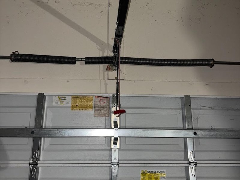 Garage door repair work by Greenway of Alpharetta in Milton